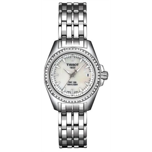 Tissot PRC 100 Quartz 29.7 Stainless Steel / MOP / Bracelet